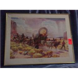 James Sessions oil-The Pioneers, 22 x 28