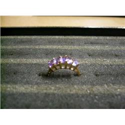 Amethyst ring, 10K gold, $229 retail