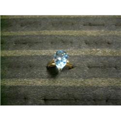 Blue Topaz & diamond ring, 10K gold, $299 retail