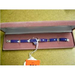 Sterling Silver and Purple Jade ring and bracelet