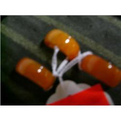 Three red Jade rings