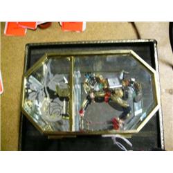 Jewelry box w/watch & bracelet