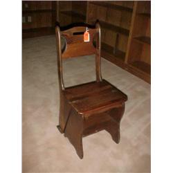 Library chair and step stool