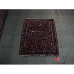 Very old Persian rug 25" X 30"  Maroon Multi color