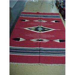 old Am. Indian Blanket 46" X 72" Red