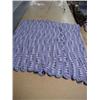 Image 1 : Old crocheted throw 85" X 80" Purple