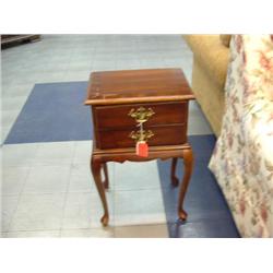 2 drawer end table