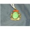 Image 1 : silver pendant w turquoise and coral