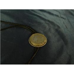 1921 silver dollar bollo tie