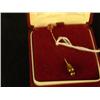 Image 1 : 10k lapel pin with ruby stone