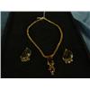 Image 1 : yellow stone necklace and earrings
