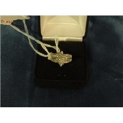 Vintage 10k solid gold - 1 carat diamond cocktail