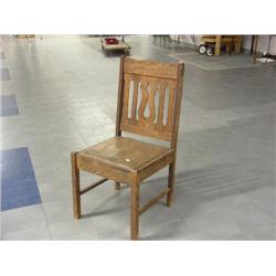oak arm chair - mission style