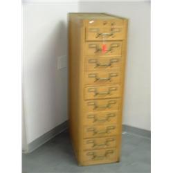 Golob 10 drawer card file