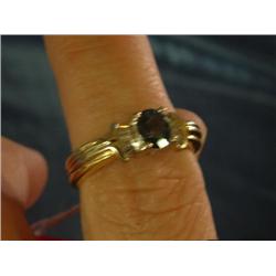 vintage london blue topaz and diamond ring 8 bafue