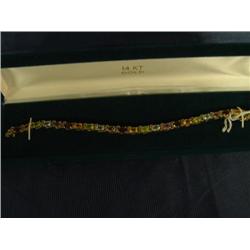 vintage sterling silver natural gemstone bracelet