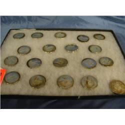 19 religious tokens depecting bible scenes