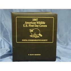 1987 American wildlife first day covers