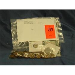 old lincoln wheat sets, silver mercury dime, 1953