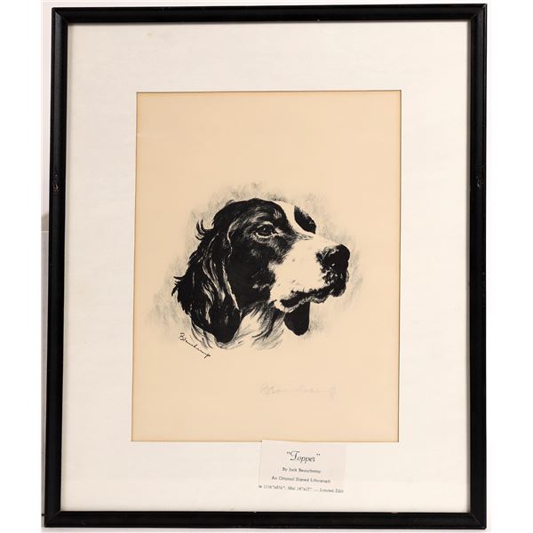 Jack Beauchamp Lithograph "Topper"  [168681]