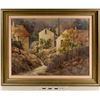 Image 1 : European Village Scene titled "Neigbors" by Marilee Campbell  [124996]