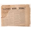 Image 1 : Very Early California Mining Journal  [171172]