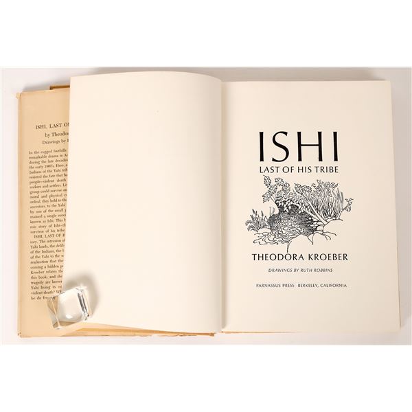 Signed Copy of "Ishi" by Theodora Kroeber  [171649]