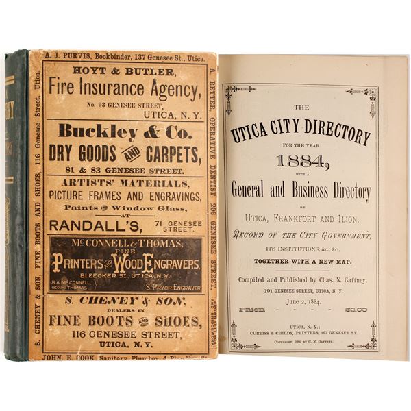 Utica City Directory for the Year 1884  [82947]