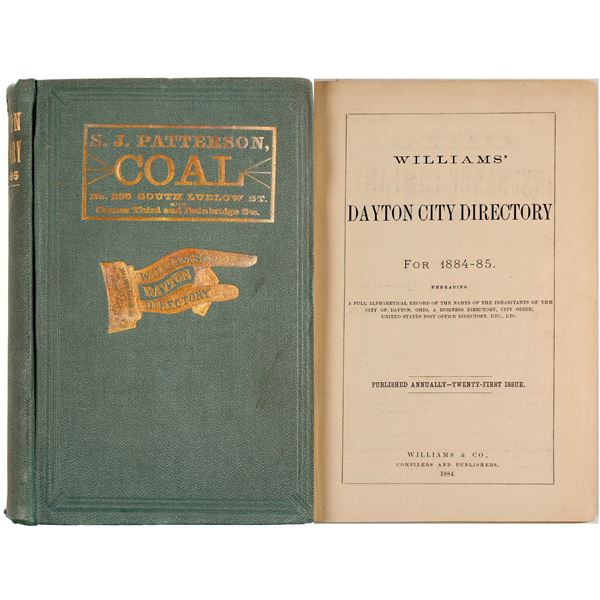 Williams Dayton City Directory for 1884-85  [82951]