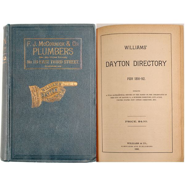 Williams Dayton Directory for 1891-92  [82953]