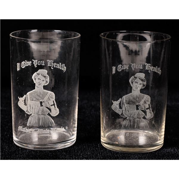 Mathie's Malt Tonic Glass Pair  [170903]