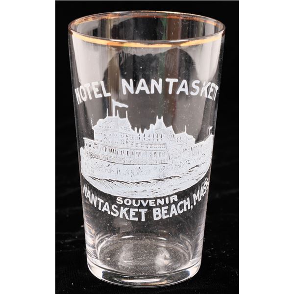 Hotel Nantasket Souvenir Beer Glass  [166214]