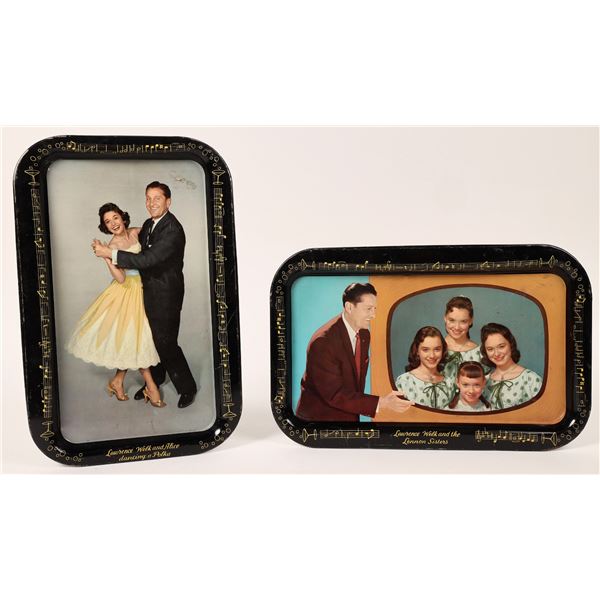 Lawrence Welk Drink Tray Pair  [170740]