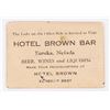 Image 1 : Hotel Brown Bar Advertising Mirror, Rare  [171714]