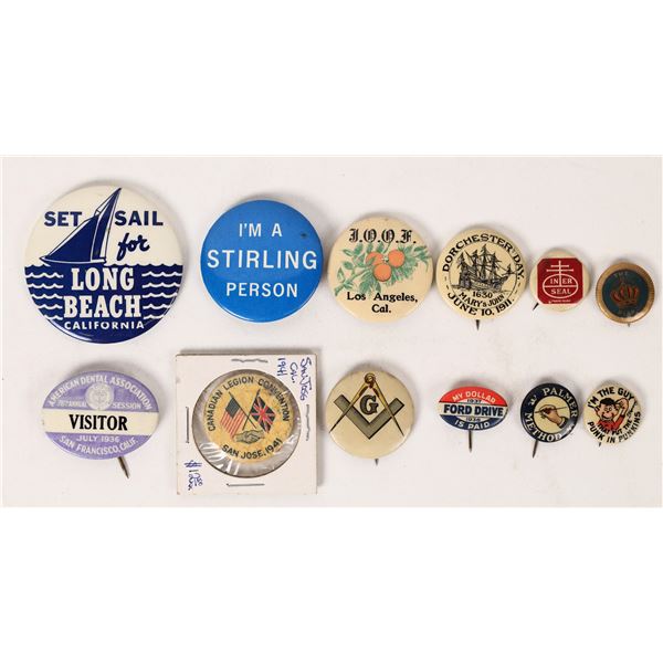 Vintage Pinbacks  [171488]