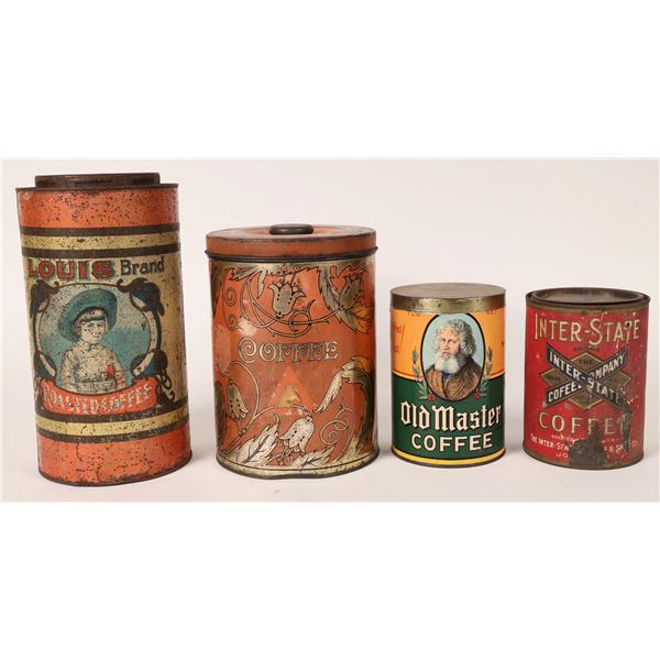 Coffee Tins, 4 Different  [172642]