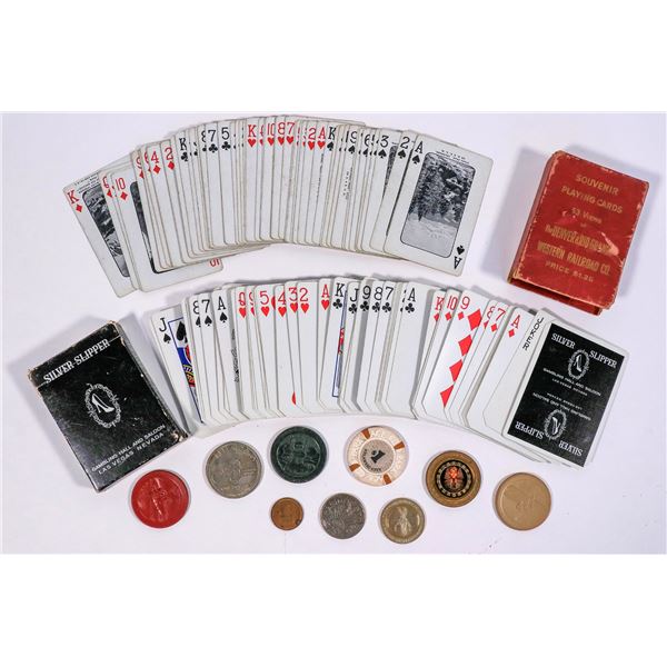 9 Gaming Chips and 2 Decks of Cards  [167636]