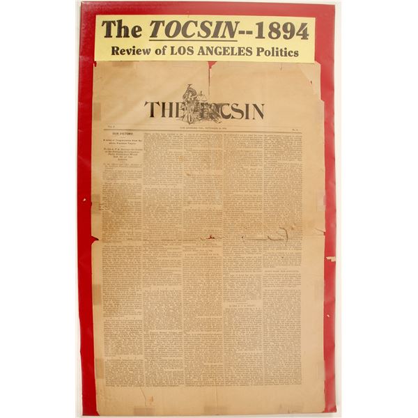 The Tocsin 1894 Newspaper  [63114]