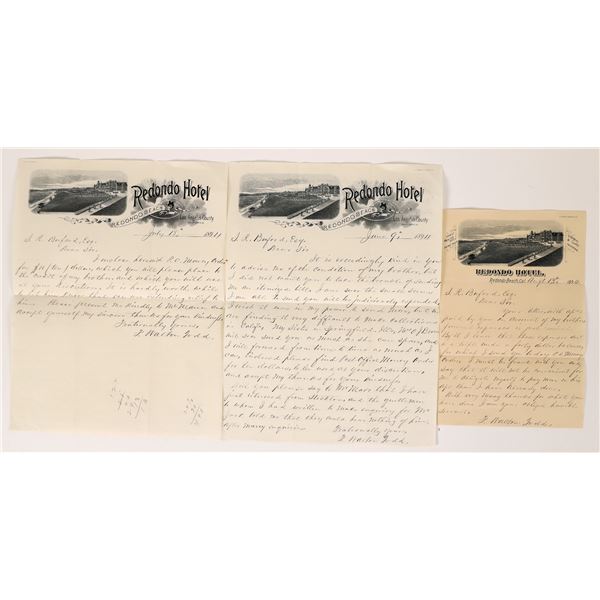 Redondo Beach Hotel Letterheads, 3, 1894  [171702]