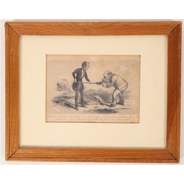 California Gold Rush Art Humor. c. 1850  [171763]