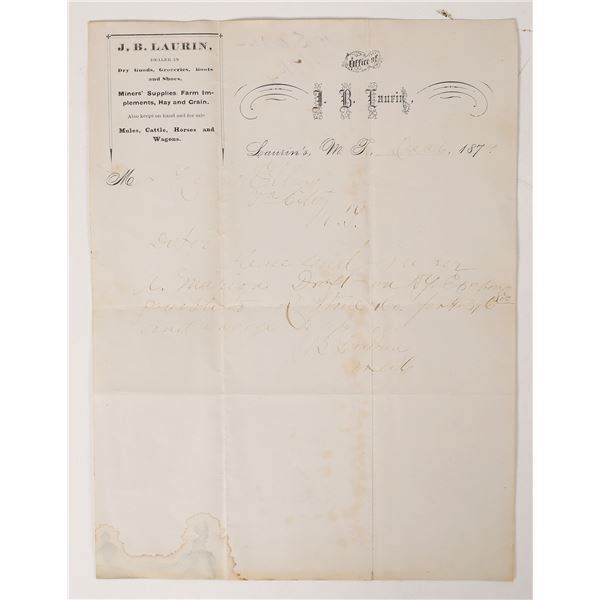 J.B. Laurin Signed Letterhead  [171797]