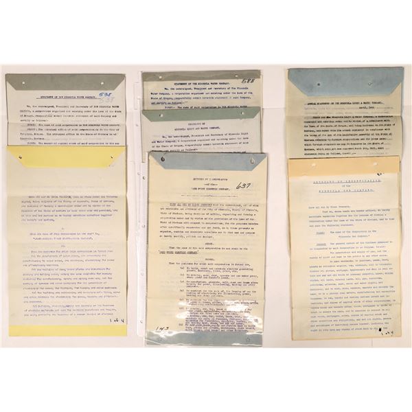 Utility Co. Articles of Incorporation and Statements (7)  [164906]