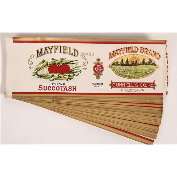 Mayfield Triple Succotash Can Labels ~100  [166459]