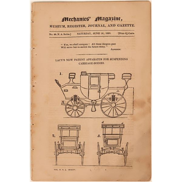 Mechanics Magazine, Museum, Register, Journal, and Gazette  [124638]