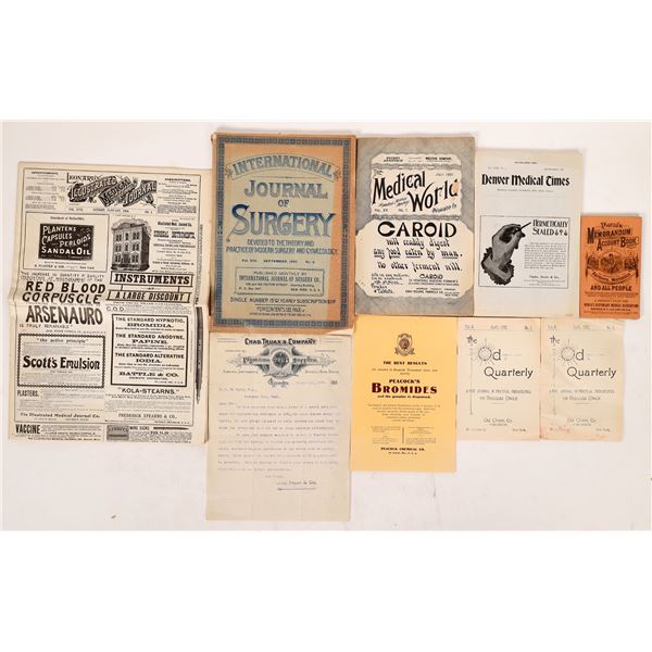 Medical Ephemera from 1800s to Early 1900s (9)  [171612]