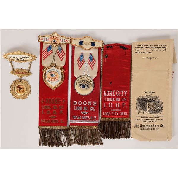 Odd Fellows Badges (4)  [171633]