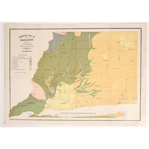 Geographical Map of Shasta County by Fairbanks  [166723]