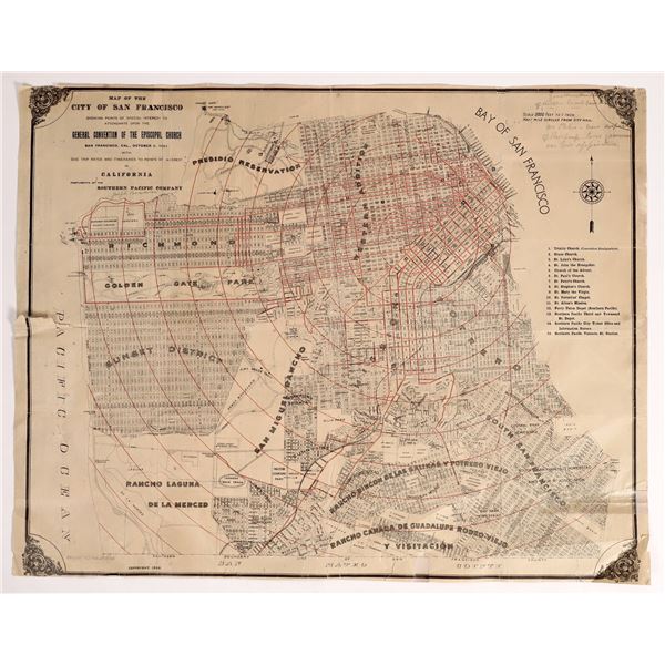 San Francisco Map by Southern Pacific, 1901  [166725]