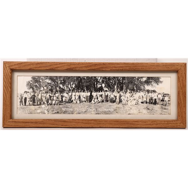 Wilcox Family Reunion Panorama Photo, c. 1936  [165238]