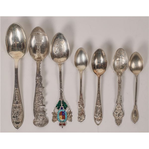 Assorted Souvenir Silver Spoon (7)  [171624]